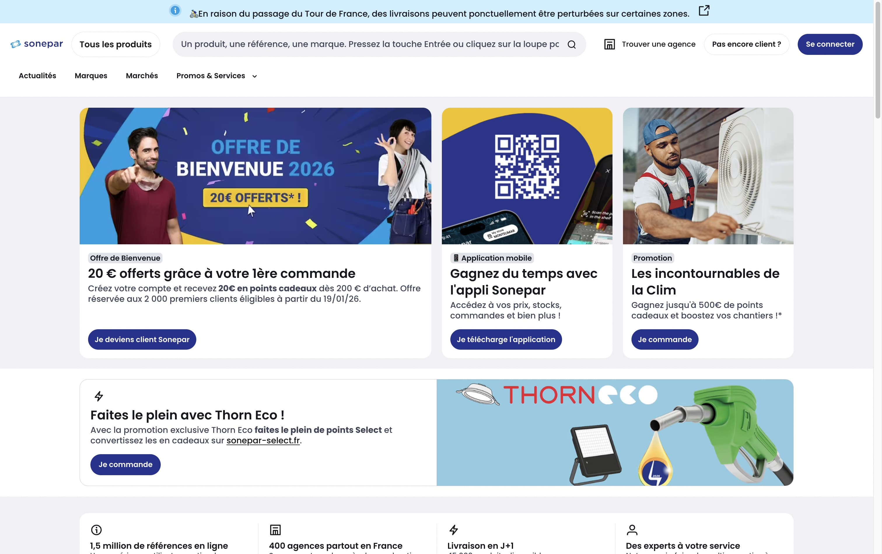Page d'accueil